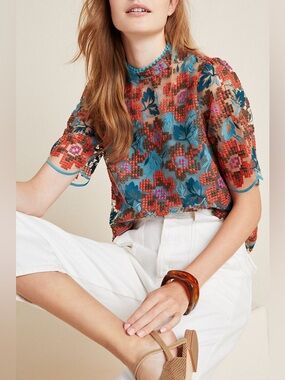 Anthropologie Callaway Swing Blouse (Price Firm)